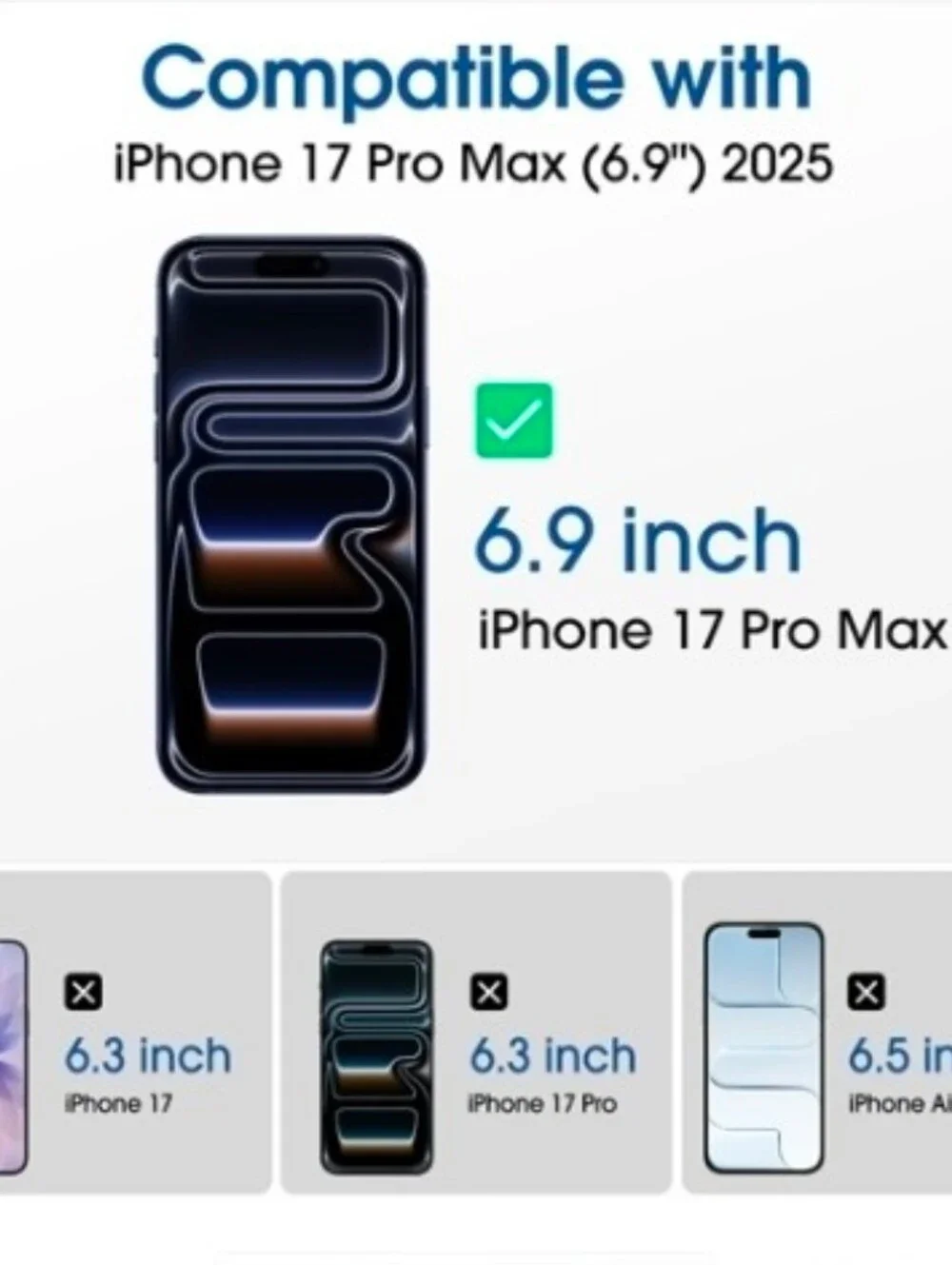 amFilm OneTouch Screen & Cam Protector for iPhone 17 Pro Max (2+4 Pack)